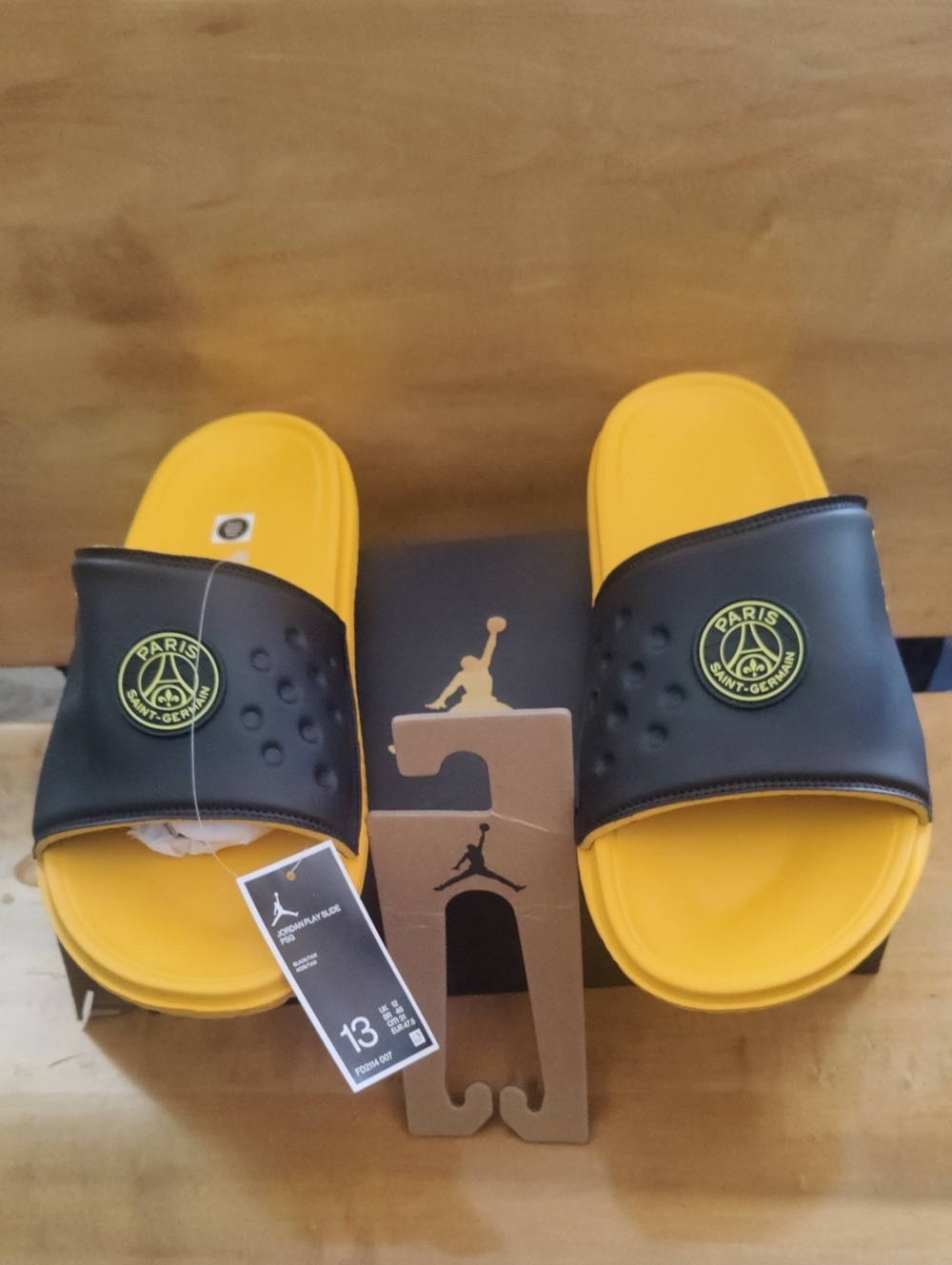 NWT Limited Edition Paris Saint-Germain X Air Jordan Slides Fourth Kit. Size 13